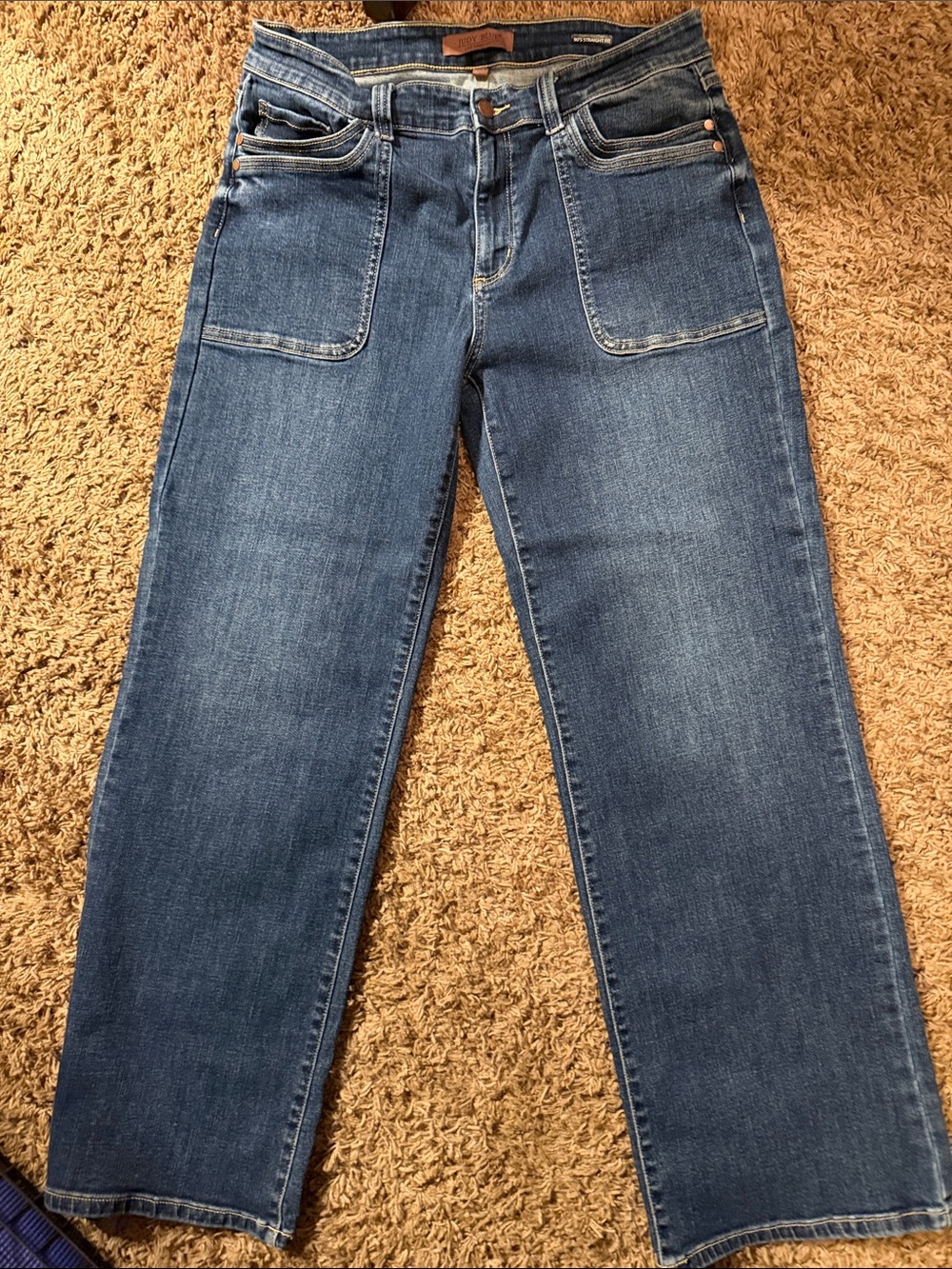 Judy Blue women’s wide leg 90’s fit Dark Blue Denim Jeans - Picture 6 of 6